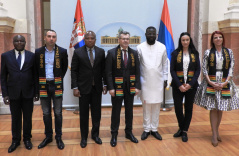 3 October 2019 The Head and members of the PFG with Ghana and the delegation of the Foreign Affairs Committee of the Parliament of Ghana